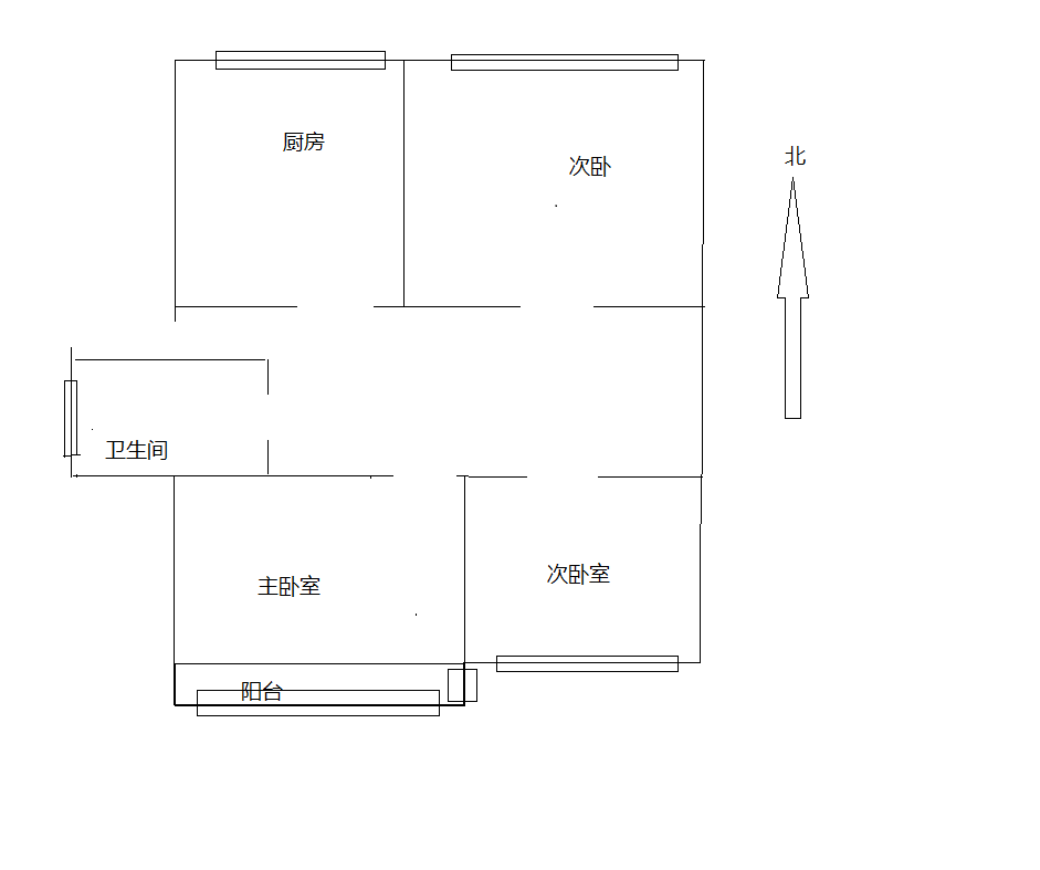 罗城头5号院  3室1厅1卫   40.00万