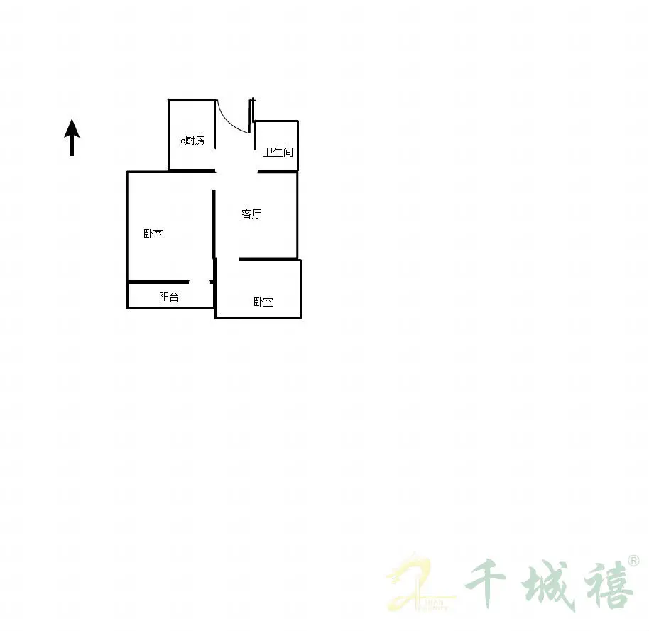 开元小区  2室1厅1卫   45.00万户型图