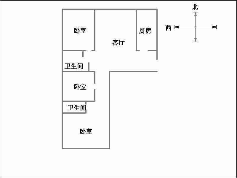 创鑫五期(阳光领地)（东柳东街89号）  3室2厅2卫   175.00万室内图