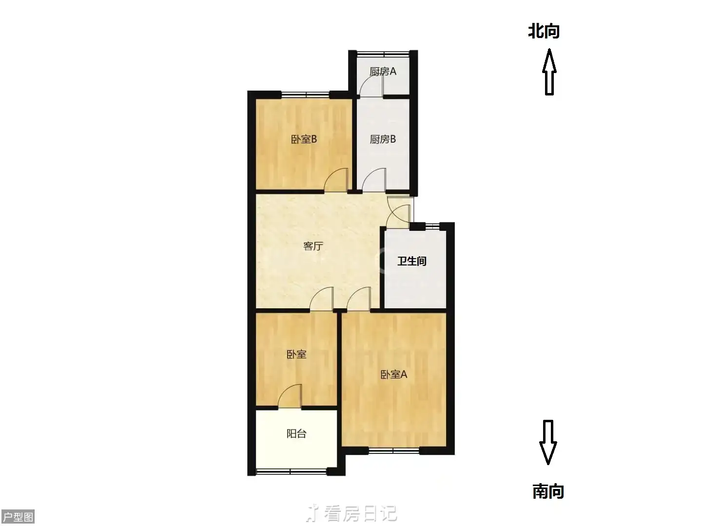 农林局家属院（滏园街甲8号院）  3室2厅1卫   79.00万