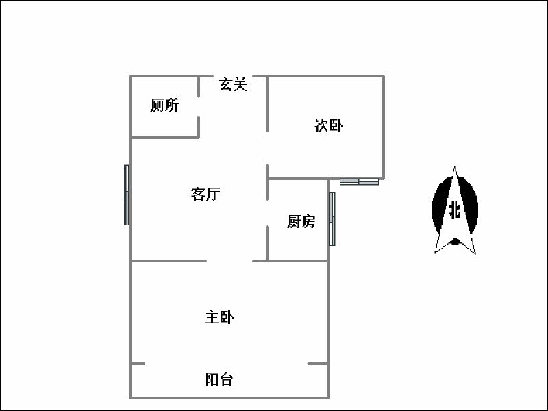 赵苑观邸  2室1厅1卫   82.00万室内图