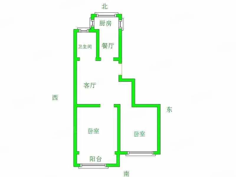 人和小区  2室2厅1卫   118.00万