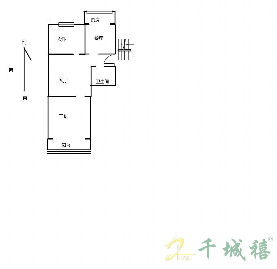 公安小区  2室2厅1卫   36.00万户型图