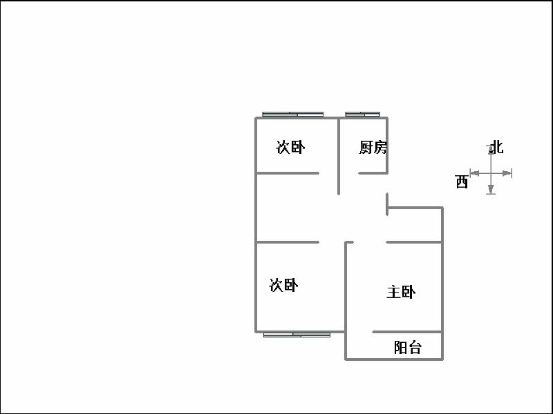 和平路444号院  3室1厅1卫   900.00元/月室内图