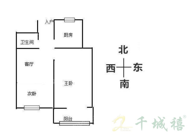 公安小区  2室1厅1卫   1200.00元/月室内图