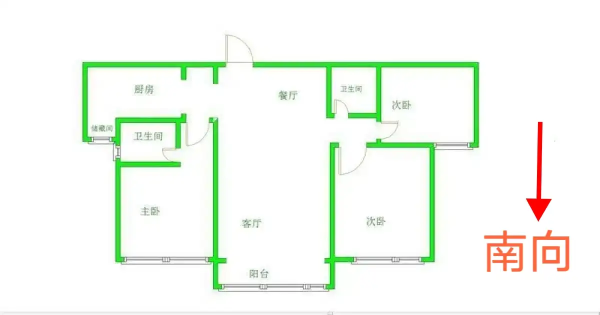 美的城  3室2厅2卫   1700.00元/月室内图1