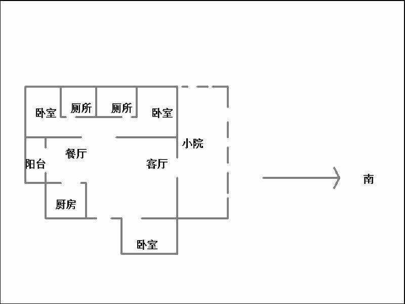 澜湾（滟堤）  3室2厅2卫   160.00万室内图