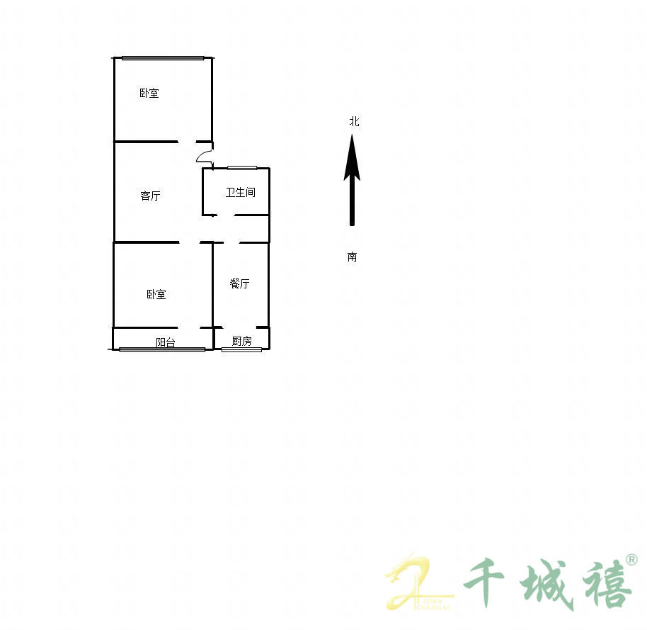 南苑小区（学院北路85号院）  2室1厅1卫   39.00万户型图