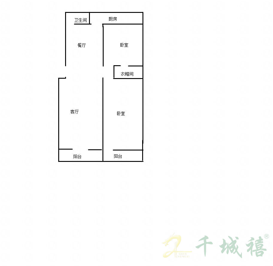 建材家属院  2室2厅1卫   1000.00元/月