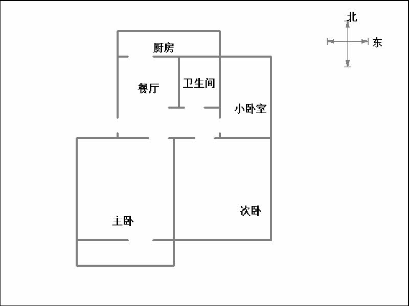 和平东小区（和平路391号院）  3室1厅1卫   41.00万室内图