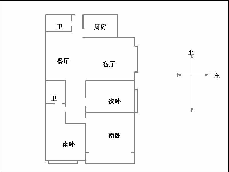 安居南程庄园  3室2厅2卫   133.00万室内图