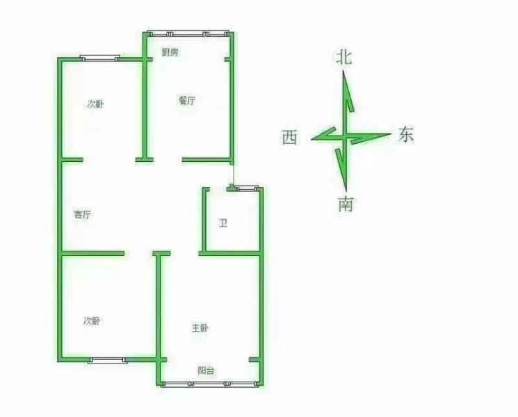 广安小区  3室2厅1卫   120.00万