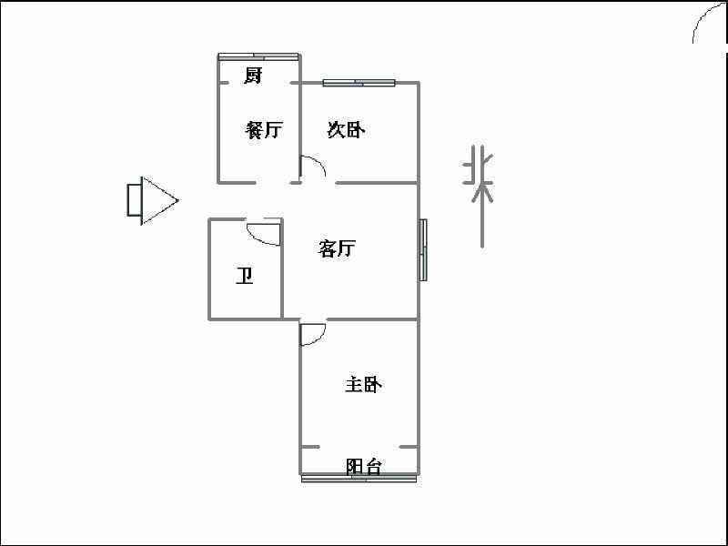 广泰小区  2室2厅1卫   72.00万户型图