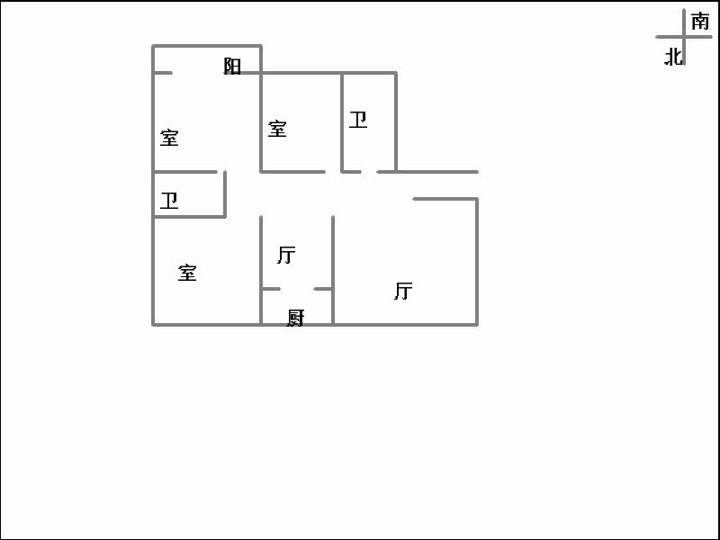 仁达嘉苑二期  3室2厅2卫   180.00万室内图