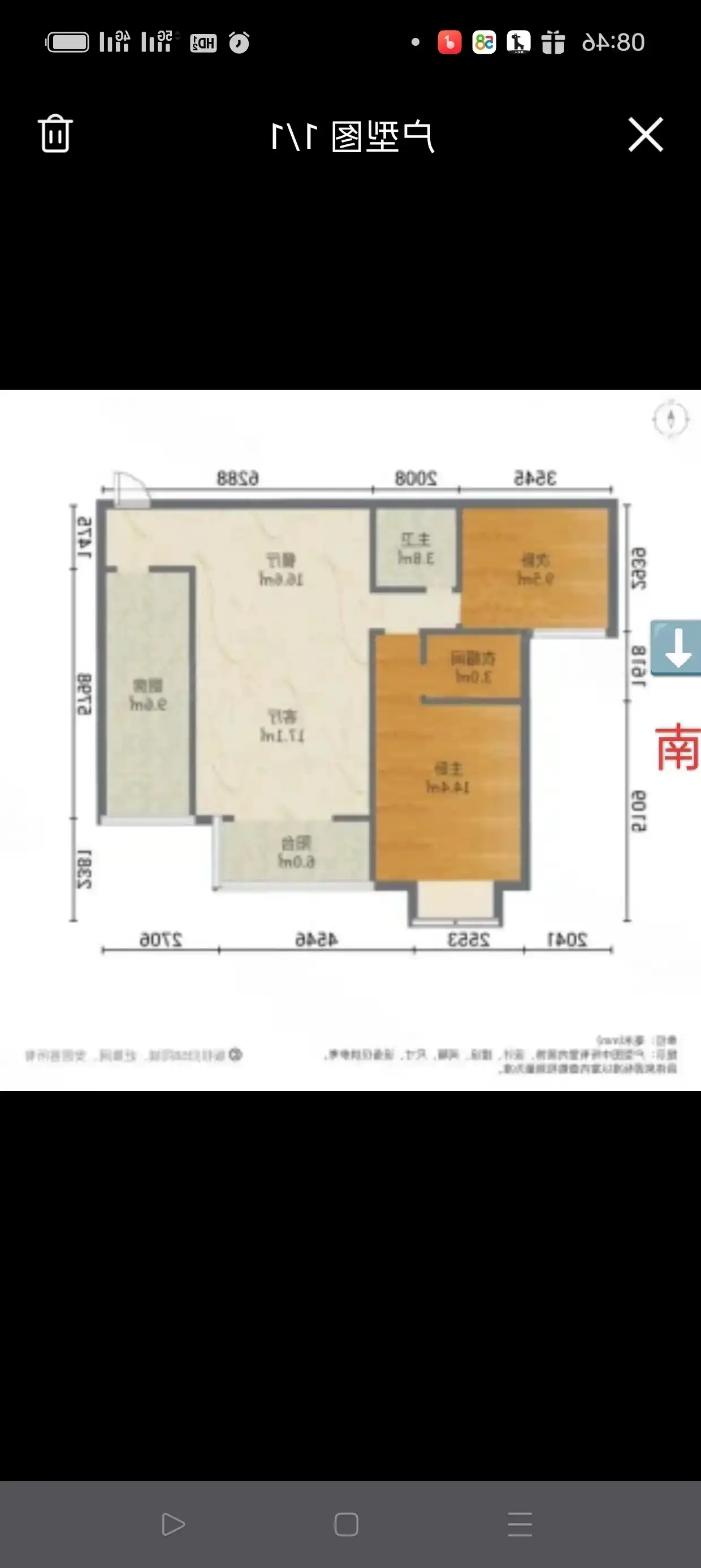 丰泰南区  2室2厅1卫   78.00万