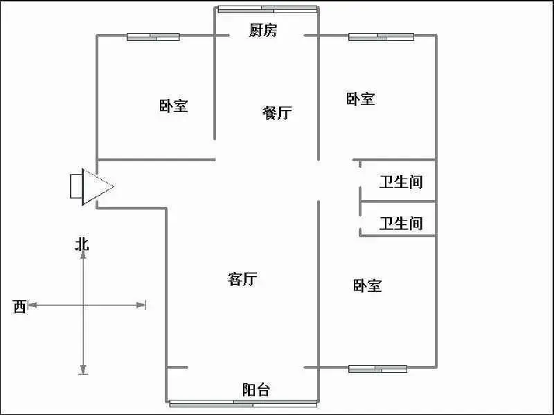 圣水湖畔  3室2厅1卫   111.00万