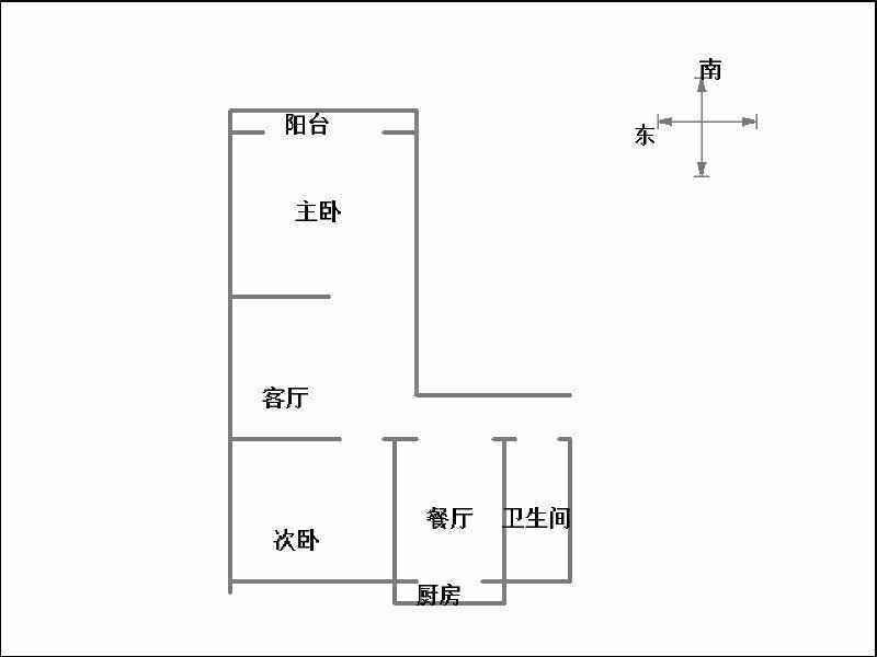 和缘小区(和平路488号食品院)  2室1厅1卫   80.00万室内图