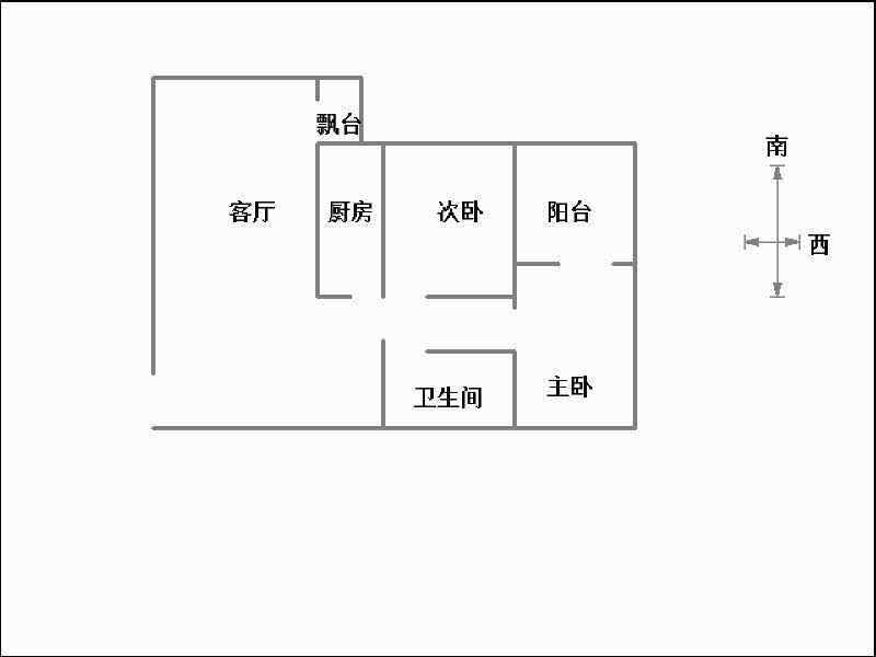 明珠花园C区  2室2厅1卫   1800.00元/月室内图1