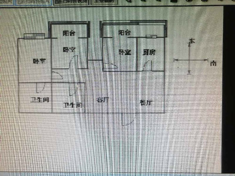 明珠花园D区  3室2厅2卫   160.00万户型图