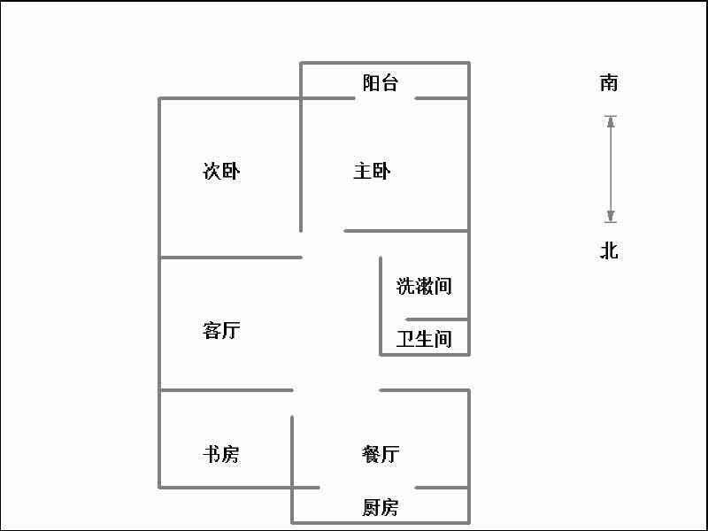 兴盛胡同12号（新华书店家属院）  3室2厅1卫   85.00万室内图