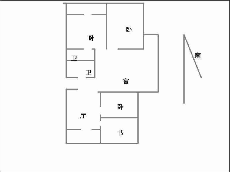 春晖小区一号院  3室2厅2卫   160.00万户型图