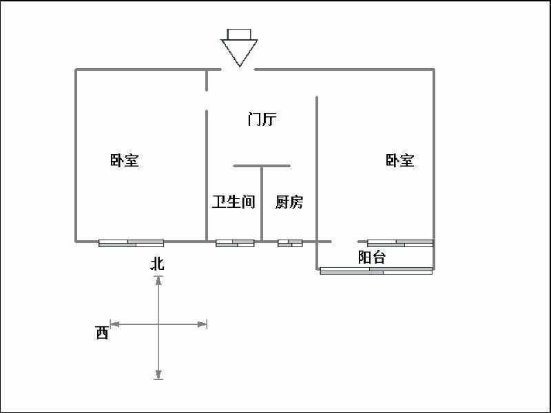 和平东小区（和平路391号院）  2室1厅1卫   47.00万室内图