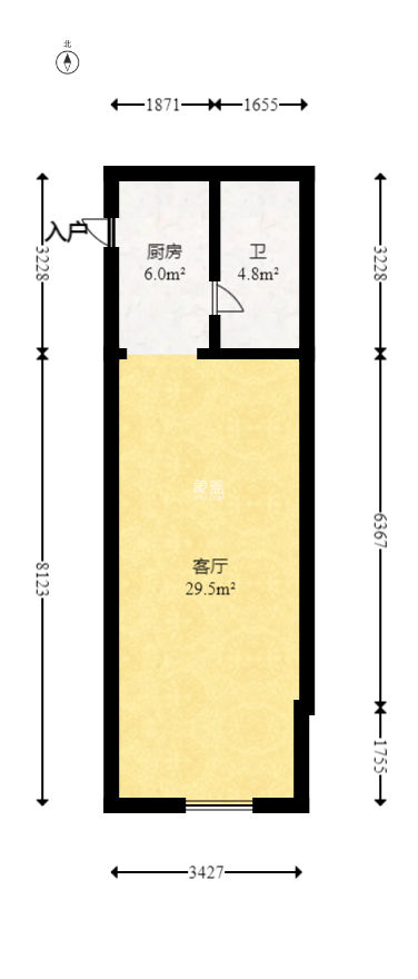 华远华时代  2室2厅1卫   71.80万