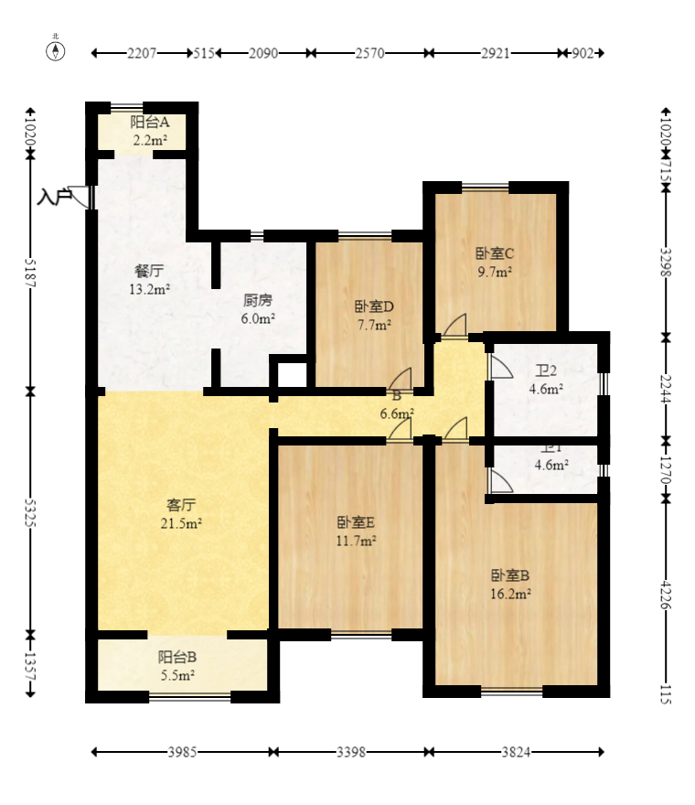 绿地长沙城际空间站(绿地新里佳苑) 4室2厅2卫 158.0万 绿地长沙城际空间站(绿地新里佳苑) 4室2厅2卫 158.0万户型图