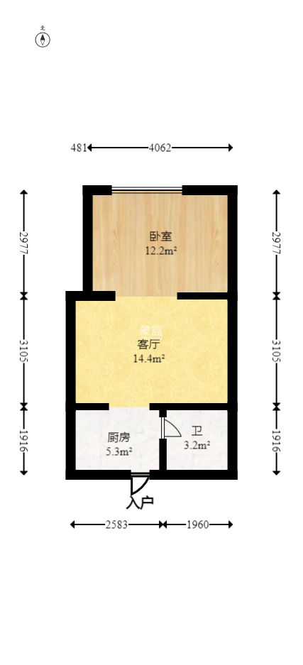 通华天都  1室1厅1卫    38.0万