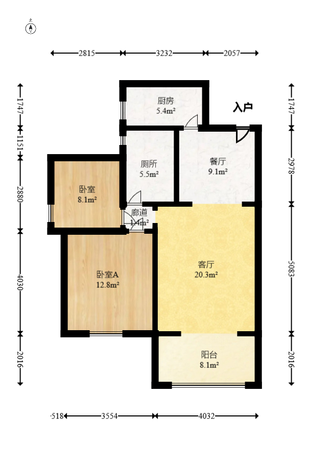 莲香园  2室1厅1卫   42.00万室内图1