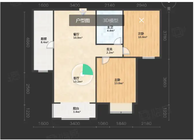 桃源山庄（镜湖山庄）  2室2厅1卫   86.00万