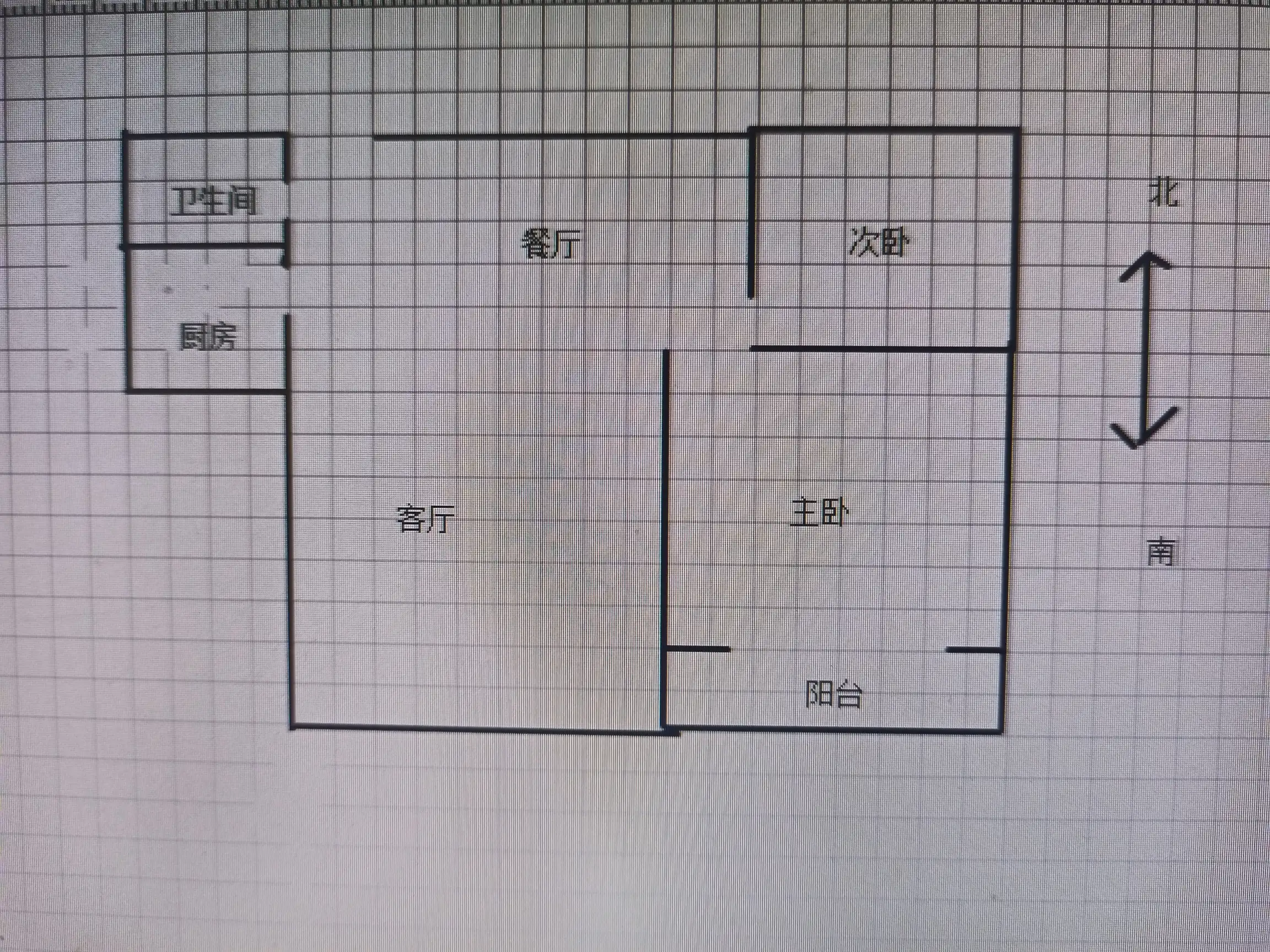 碧景苑  2室1厅1卫   90.00万室内图1