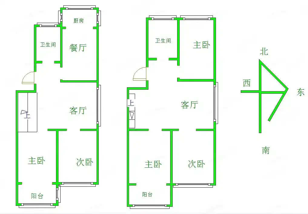 春晖小区一号院  3室2厅2卫   200.00万室内图