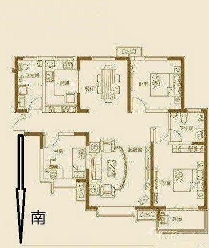 赵都新城光和园  3室2厅2卫   125.00万