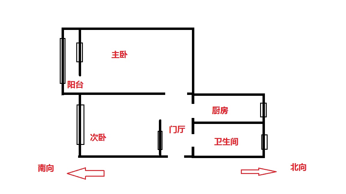 南苑小区（学院北路85号院）  3室1厅1卫   800.00元/月室内图1