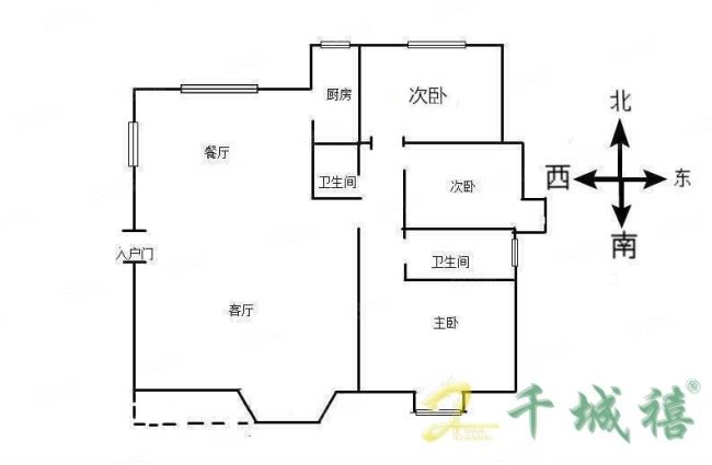 赵都新城绿和园  3室2厅2卫   116.00万