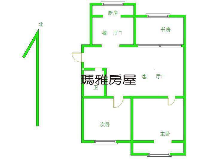 广泰小区  3室2厅1卫   118.00万户型图