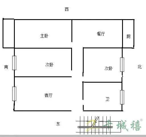 邯峰小区  3室2厅1卫   90.00万室内图