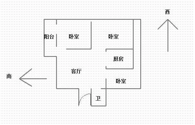 世纪一品  3室2厅1卫   105.00万室内图1