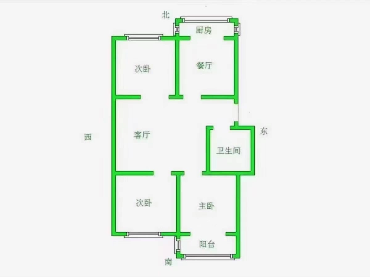 广泰小区  3室2厅1卫   93.00万室内图1