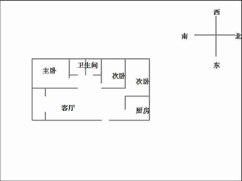 绿树林枫  3室2厅2卫   1600.00元/月室内图