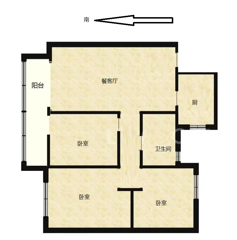 泽信云越天著  3室2厅1卫   105.00万