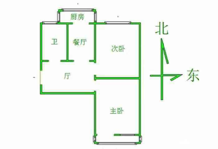 和平东小区（和平路391号院）  2室1厅1卫   47.00万室内图