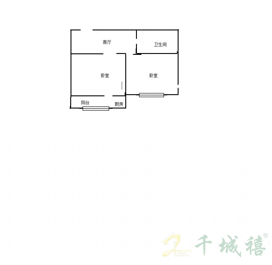 国风小区  2室1厅1卫   40.00万室内图