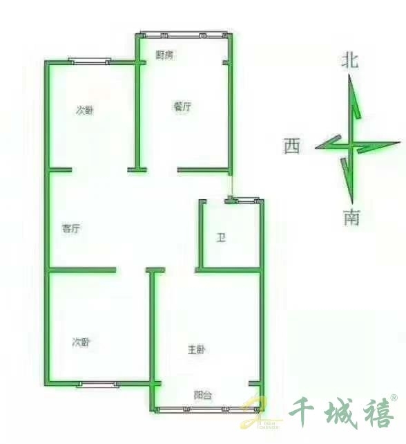 邯钢九四院  3室2厅1卫   72.00万室内图