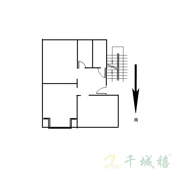 机务段家属院（岭南路21号院）  2室1厅1卫   900.00元/月户型图