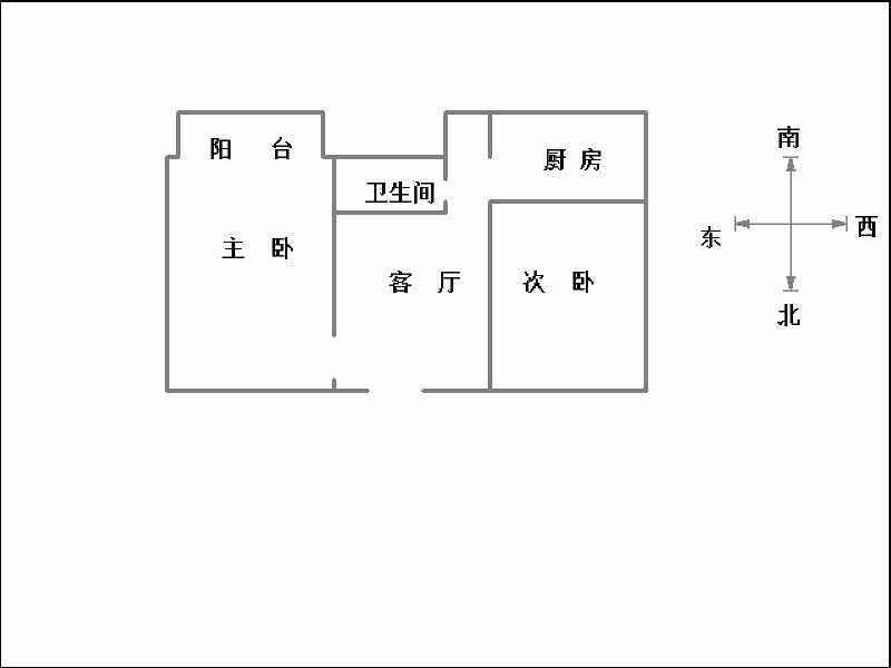 五一八社区  2室2厅1卫   45.00万户型图