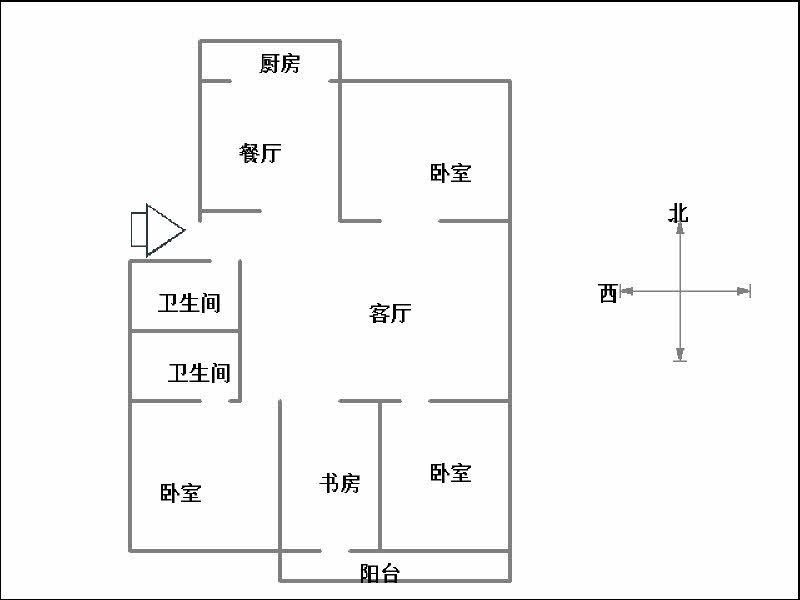 滏山花园  4室2厅2卫   210.00万户型图