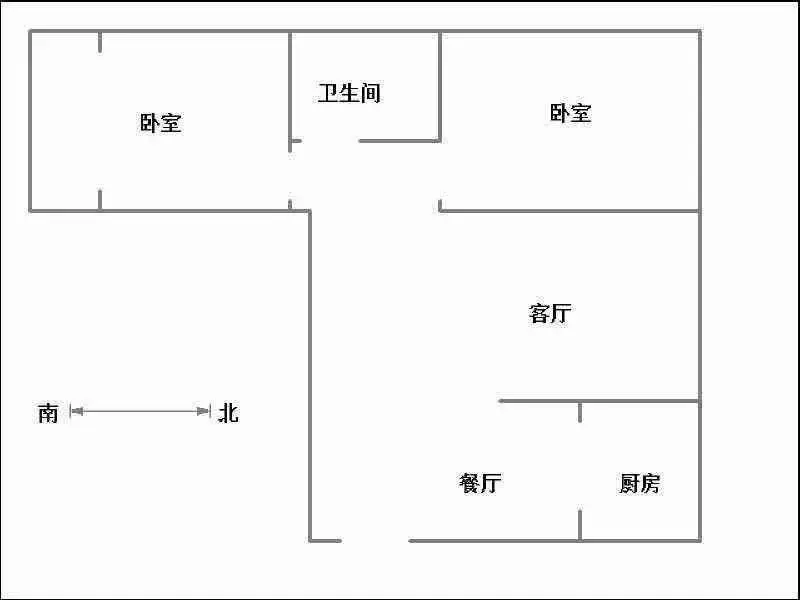 春风小区  2室2厅1卫   1300.00元/月室内图