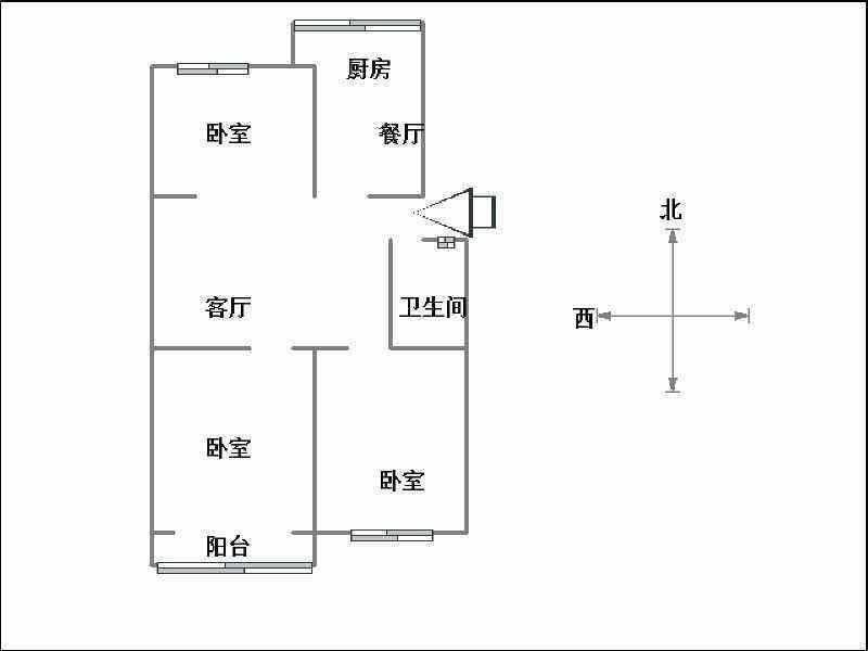 柳林桥公交家属院(柳林桥南北街39号)  3室2厅1卫   97.00万